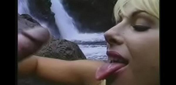  Lovette fucking the hedgehog on a rock outside next to waterfall